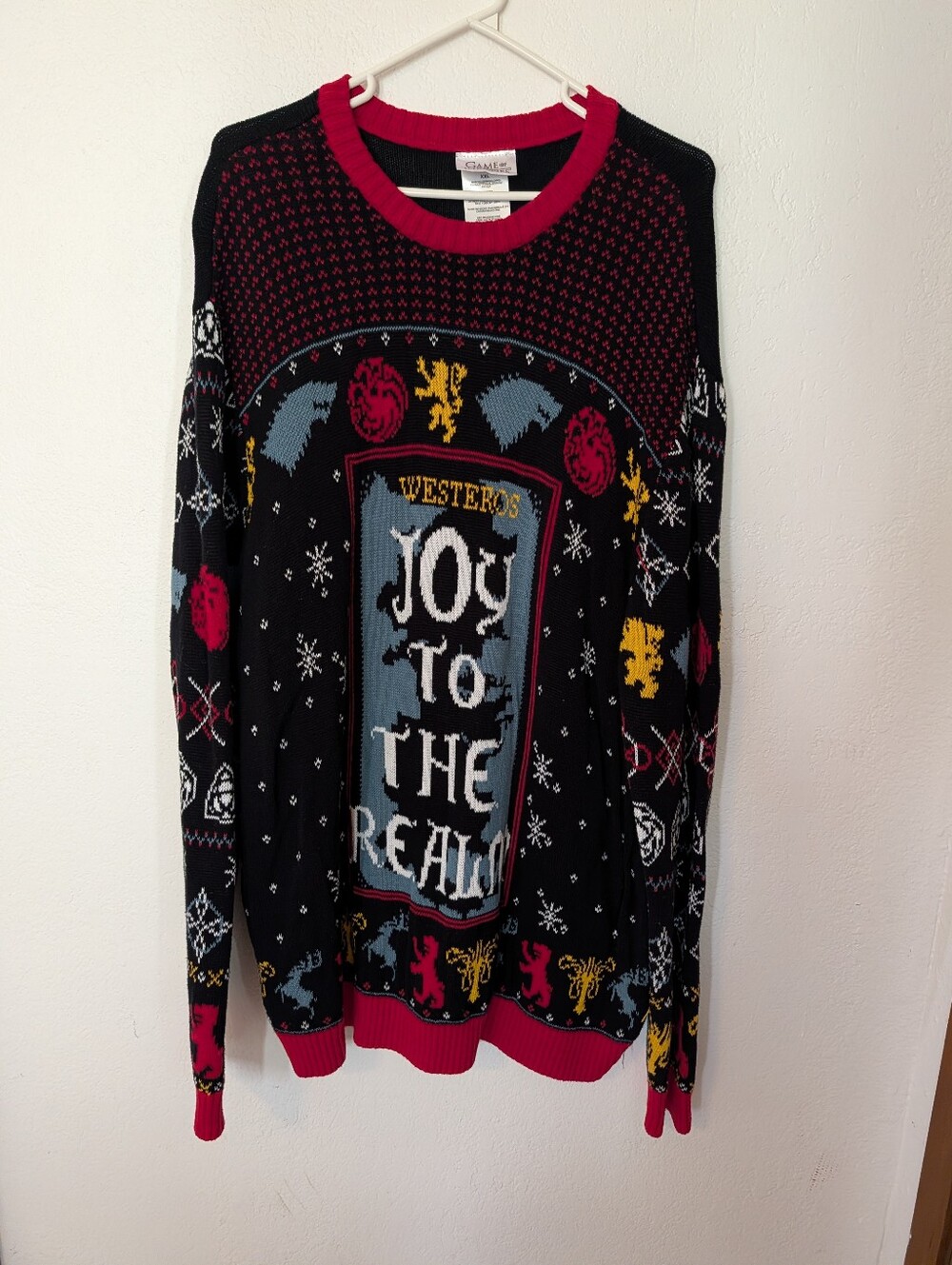 Game Of Thrones Westeros Joy to the Realm Men's Knit Christmas Sweater 2XL
